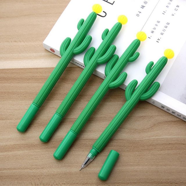 速发Stationery Cartoon Cute Cactus Styling Pen Creative Auth