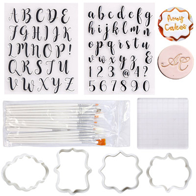 Cake Decorating Tools Alphabet Fondant Cookie Silicone Mold