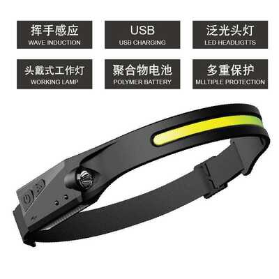 推荐WolFAce New Waved Sensor COB Headlight Outdoor Cycling