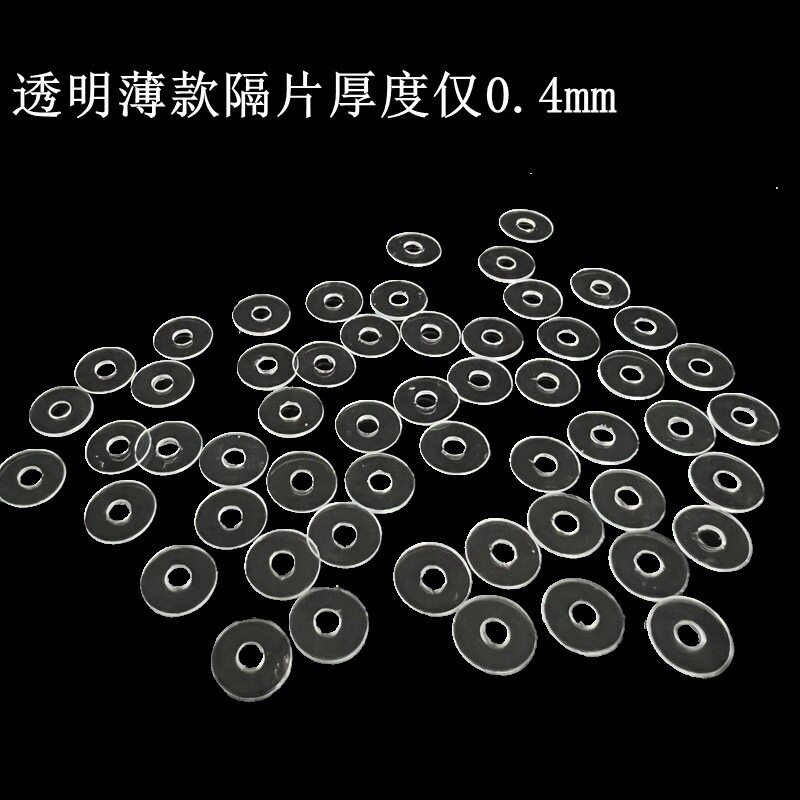 现货塑料隔片防摩擦透明塑料橡胶圈手串珠子松石蜜蜡X南红玉石项