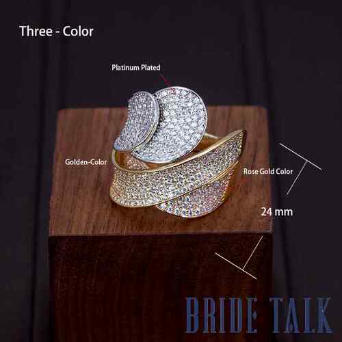 小众高货Bride Talk Hot Sale Women Finger Ring Cubic Zirconia