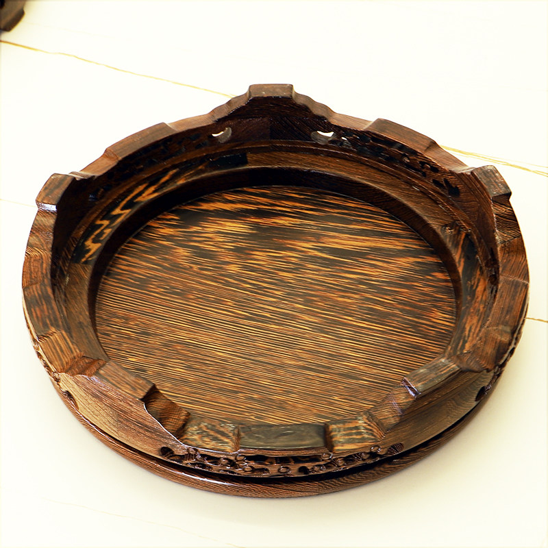 保真速发鸡翅木金蟾实木圆底座三足蟾蜍店铺m装饰客厅开业招财摆