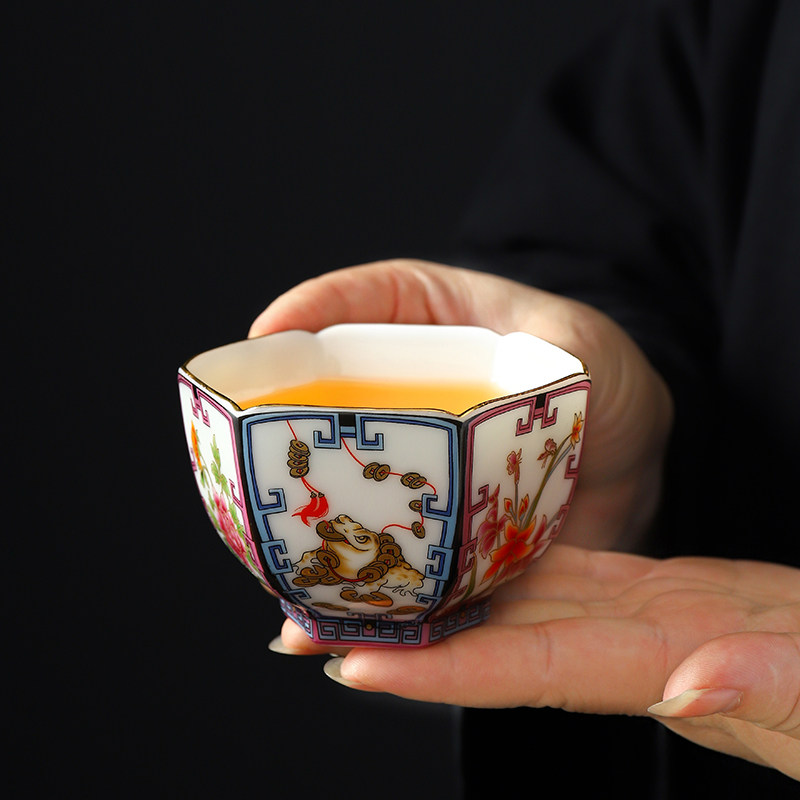 陶瓷茶杯个人主人杯单杯白瓷品茗杯男士喝茶功夫茶盏送礼,餐饮具,茶杯,淘宝优惠券,粉丝福利购,淘宝优惠卷