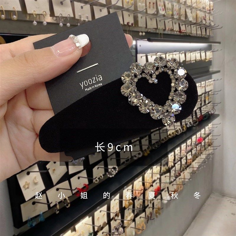 饰品网红头饰可爱气质优雅刘海夹秋冬新款边夹W丝绒爱心发夹,饰品/流行首饰/时尚饰品新,发饰,淘宝优惠券,粉丝福利购,淘宝优惠卷