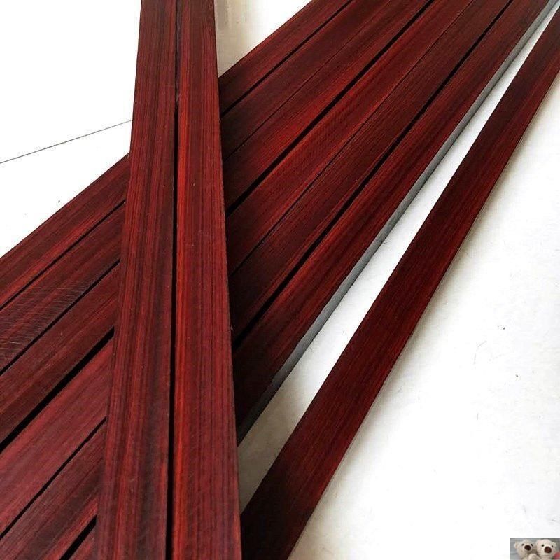 小叶紫檀木料超硬老料高密沉水玻璃底镇尺二胡唢呐杆原料红木雕刻