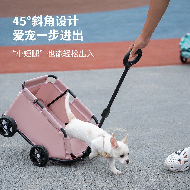 小型宠物推车狗狗猫咪泰迪婴手推车外出旅行宠物狗车轻便折叠