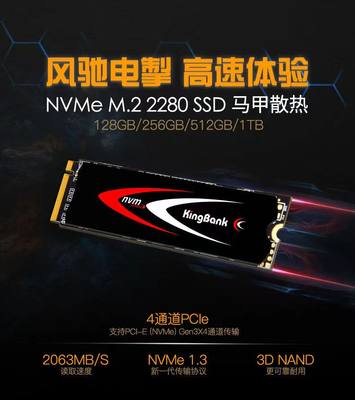 kingbank/金百达 M.2 KP260 512G 1T 2HT SSD固态硬碟NVMe PCIE4.