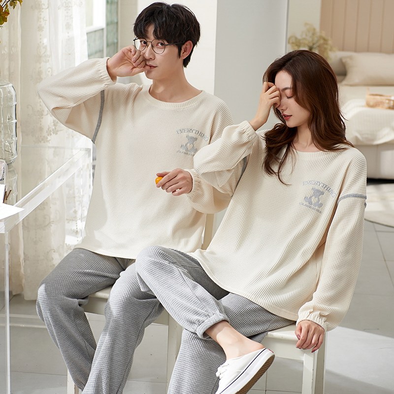 情侣睡衣春秋款长袖薄款一男一女夏秋冬天大尺码全棉家居服套装,女士内衣/男士内衣/家居服,睡衣/家居服套装,淘宝优惠券,粉丝福利购,淘宝优惠卷