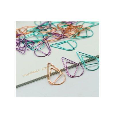 Free shipping 50 pcs/lot paperclips colorful binder clips of