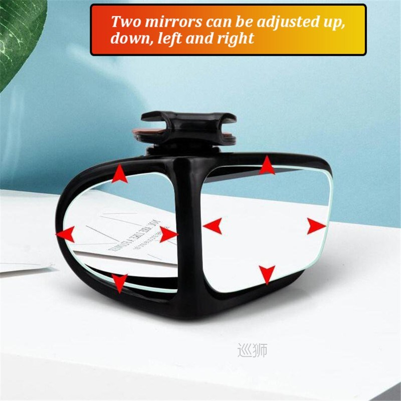 360 Degree Rotatable Adjustable Car Blind Spot Mirror Wide A