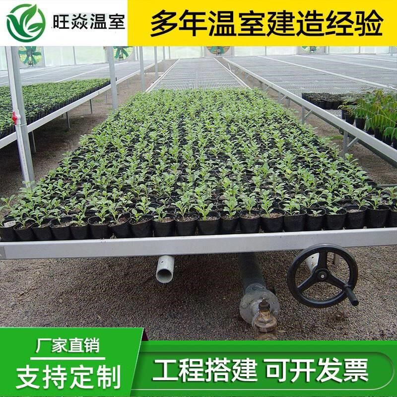 移动苗床喷灌温室大棚配件系统育苗养花固定式苗床玻璃薄膜大棚