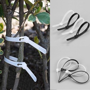 100pcs Reusable Nylon Cable Tie May Loose Slipknot Tie Reusa