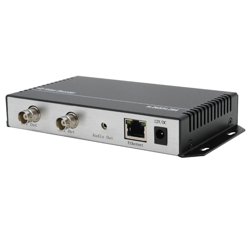 推荐sdi高清影片解码器低延迟60hz支持1/4/9路同时解码h265sdi编