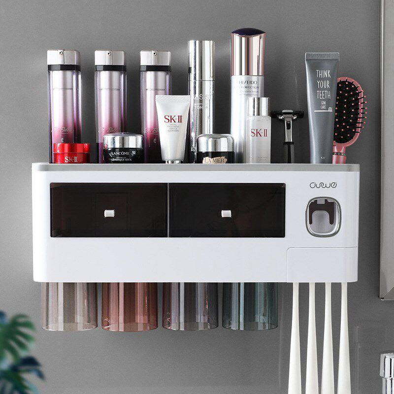 Magnetic Adsorption Toothbrush Holder Automatic Toothpaste S