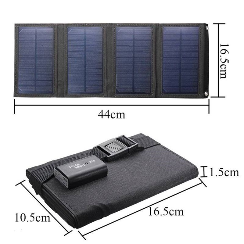 50W Foldable Solar Panel 5V USB Portable Folding Waterproof