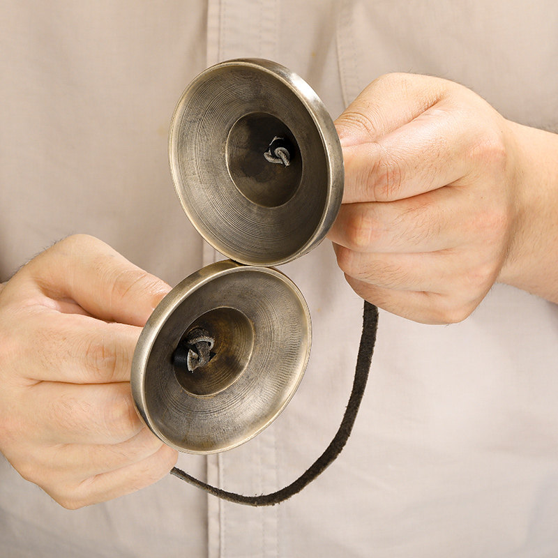 多款尼泊尔碰铃碰器工青铜撞铃打击名族乐器密宗用品法手大小纯铃