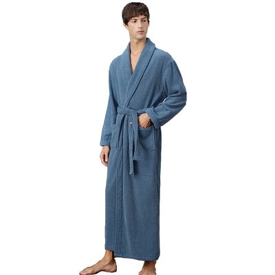 毛巾料浴袍加厚加长酒店情侣睡袍男女吸水白浴衣民宿睡衣冬季