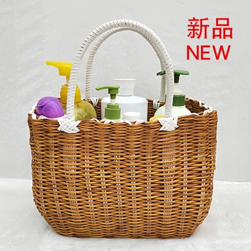 购物篮采摘篮浴框洗澡篮藤编菜篮子买菜篮仿手提织收纳篮伴手新款,收纳整理,其他收纳篮,淘宝优惠券,粉丝福利购,淘宝优惠卷