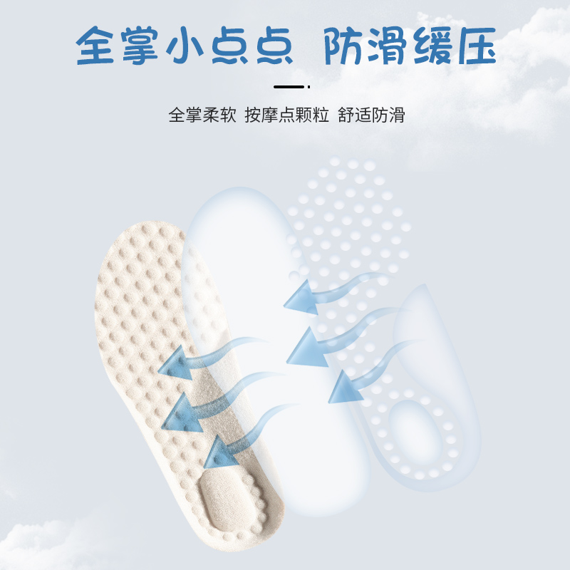 儿童鞋垫软透气吸汗防臭男u童女小童宝宝小孩专用运动鞋可裁剪春