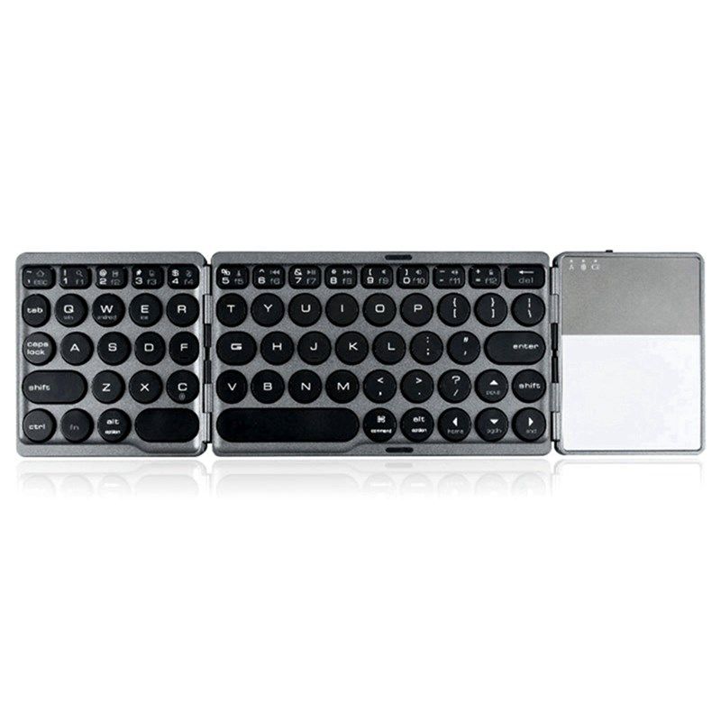 Wireless Three-Folding Bluetooth Keyboard Ultra-Thin Portabl