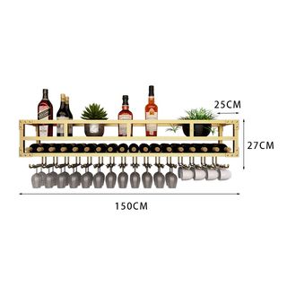 墙上简约酒架倒挂创意壁挂红酒吧杯酒杯台家用餐厅架柜置物架轻奢