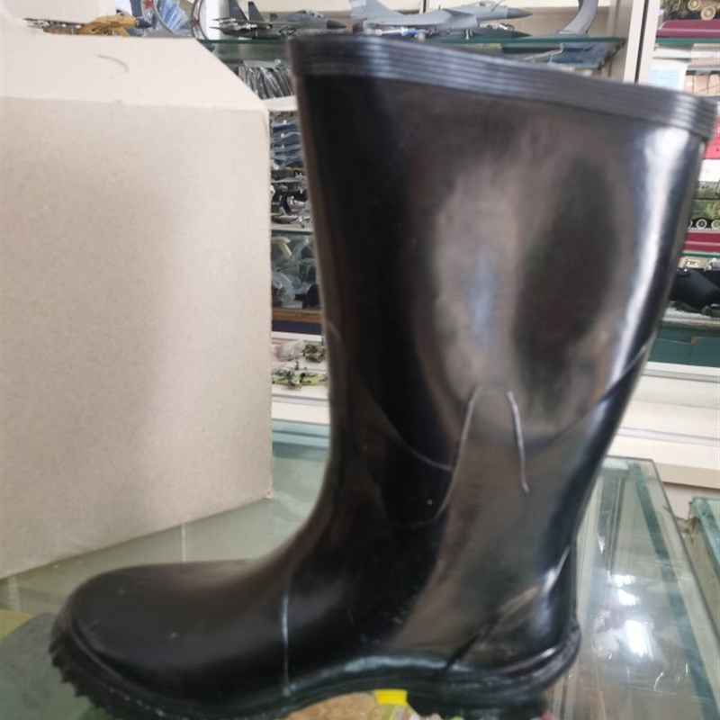 工矿雨靴胶靴厨房鞋雨靴男中筒防滑耐酸碱雨鞋半桶鞋