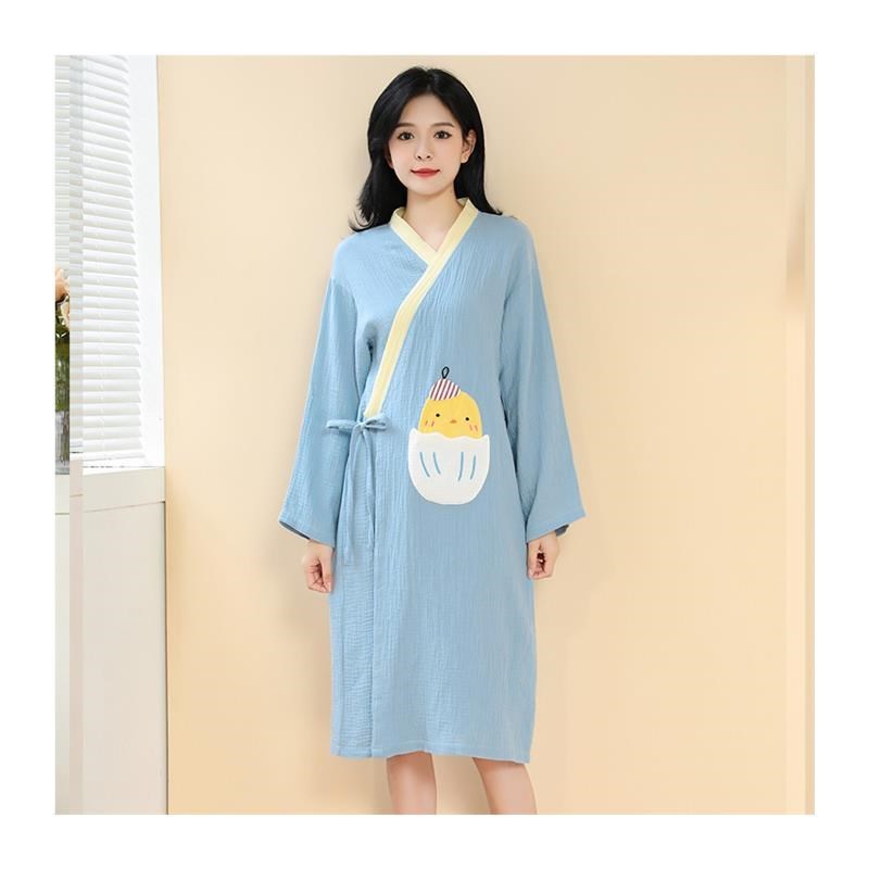 夏季浴巾女可穿式纱布浴袍吸水速B干睡袍服大人全2024新款家用