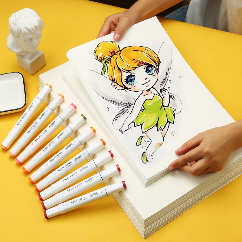 急速发货漫画肯特纸8开绘画纸8k美术纸a4麦克笔纸铅画纸a3油画棒