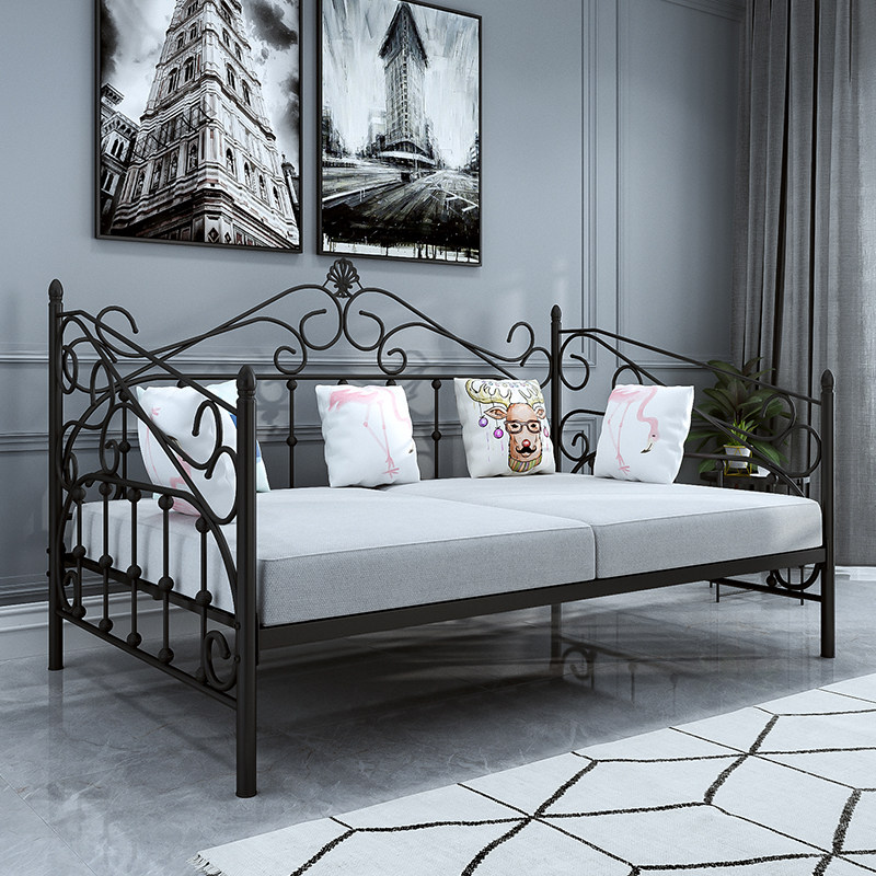 简约现代铁艺沙发床铁床沙发铁椅儿童拼接床简易单人铁架床公主床,住宅家具,铁艺/钢木床,淘宝优惠券,粉丝福利购,淘宝优惠卷