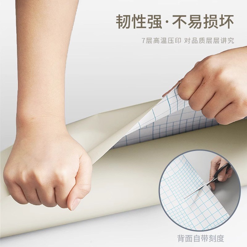 厨房防油贴纸防水防火耐高温自粘墙纸肤感灶台台面保护垫铝箔贴膜