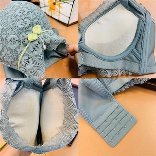 小胸加厚6cm超厚8cm文胸平胸显大聚拢馒头杯无钢圈内衣女aa杯