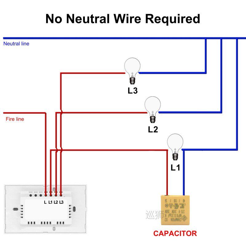 Smart Wifi Touch Switch No Neutral Wire Required Smart Home