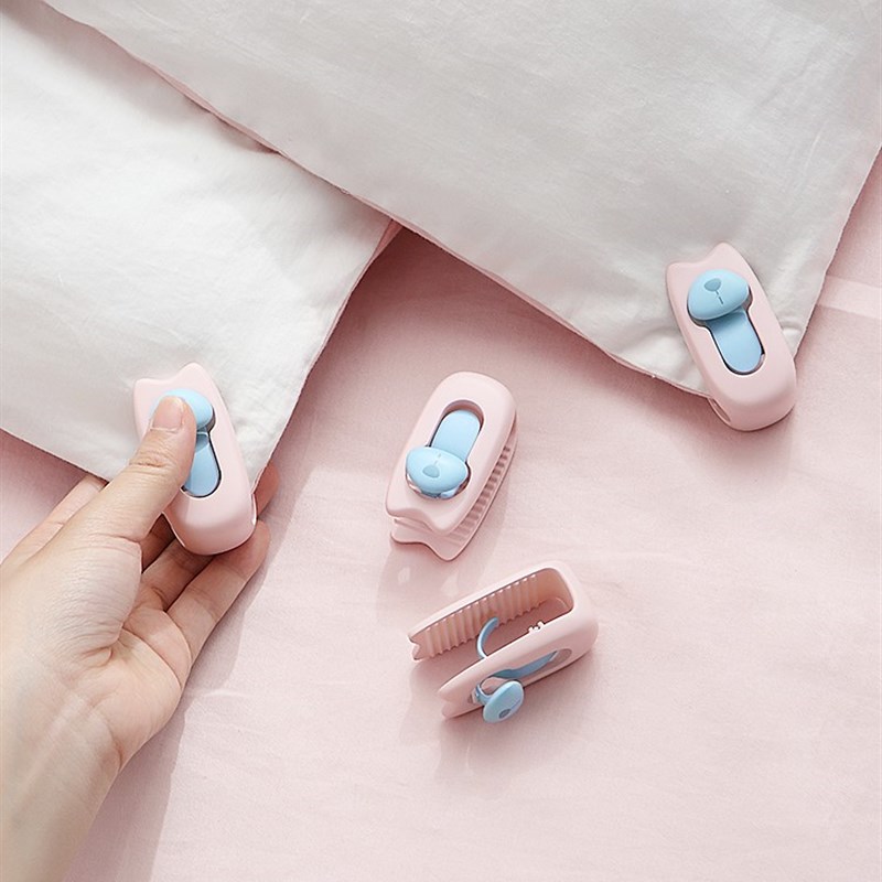 新款扣被子固定器被罩被单牀单牀垫褥子防滑夹隐形U防踢防跑被卡