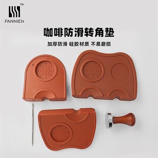 防滑转角垫填压器意咖啡吧台锈铁压手柄机不器实心座粉粉硅胶锤式
