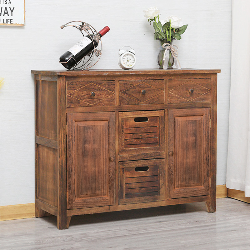 斗柜带门实木美式卧室收纳储物靠墙小柜子客厅家用玄关柜五斗橱柜,住宅家具,斗柜,淘宝优惠券,粉丝福利购,淘宝优惠卷