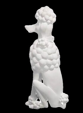 泰迪贵宾狗贵宾犬样板间电视柜宠物时尚装饰品雕塑摆件潮玩现代