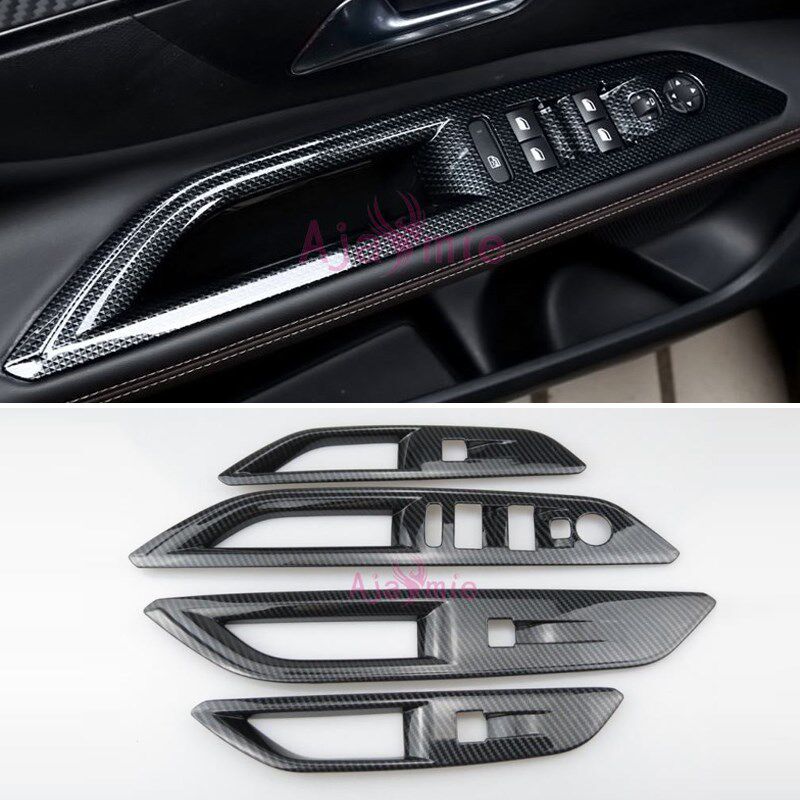 Accessories  Peugeot 5008 3008 2017 2018 Interior Carbon Fib