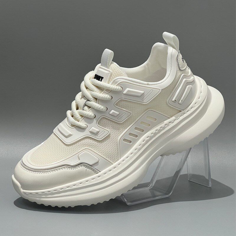 运动鞋男夏季网面薄款老爹鞋男款厚底增高鞋透气男士百搭休闲鞋潮