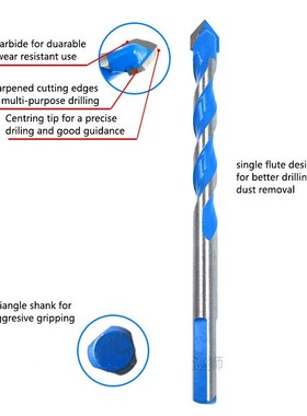 5/8PcsHard alloy Triangle bit set Multifunction metal Hole s