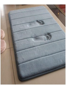 Water Absorption Rug Bath Mat Bathroom Carpet Shaggy Memory