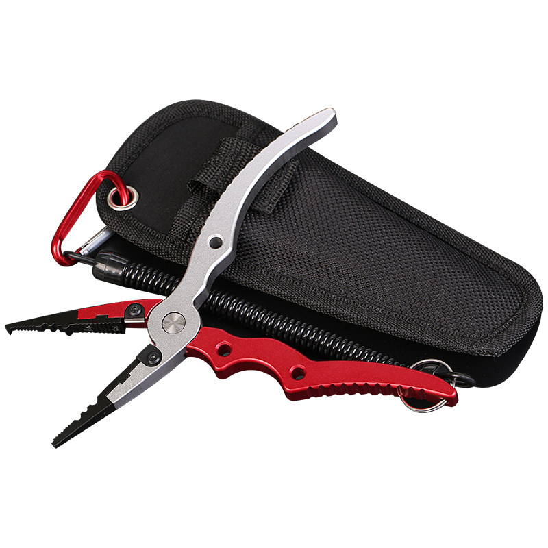 米卡诺 太空铝控鱼器带秤可称抓鱼器路亚钳夹鱼钳控鱼钳钓鱼工具