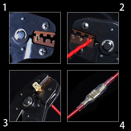2.8/4.8/6.3mm universal spring plug wire crimped crimping ha