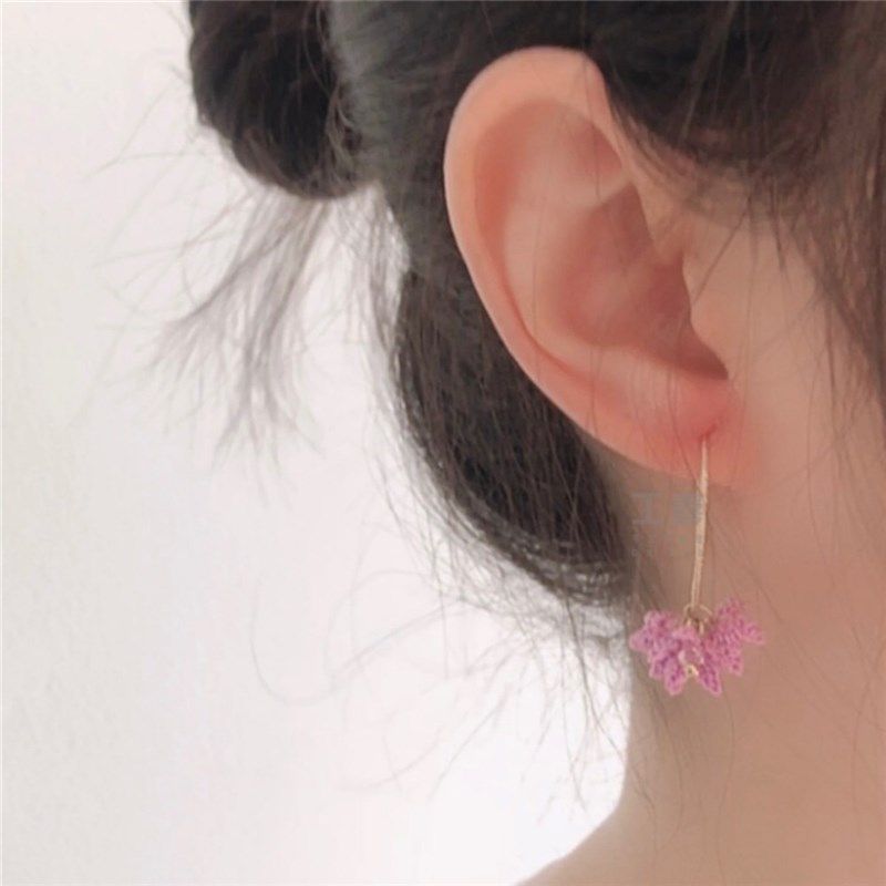 「工喜手b工」微钩材料包 星辰耳环 耳链diy钩针编织蕾丝花朵饰品,服饰配件/皮带/帽子/围巾,DIY编织材料包,淘宝优惠券,粉丝福利购,淘宝优惠卷