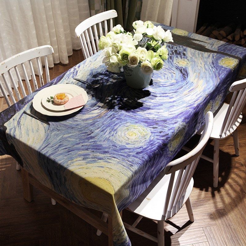 大师画数码印花桌布美式法式加厚棉E麻布艺餐桌布茶几布田园风盖,居家布艺,桌椅脚套/桌脚垫,淘宝优惠券,粉丝福利购,淘宝优惠卷