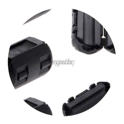 5 Pcsb 5mm Clip-On Ferrite Rin  Core NoisegSuppressor For EM