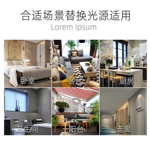 透镜贴片光源LED灯条吸顶灯灯芯改造灯板长条节能灯带灯盘灯泡