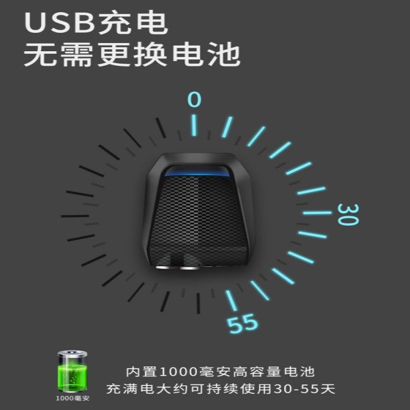 草莓熊高清充电无线车门迎宾灯汽车开门投影感应照地灯内饰氛围