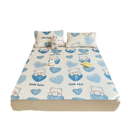 夏季冰丝乳胶凉席三件套夏天学生宿舍单人床凉垫空调席子2024新款