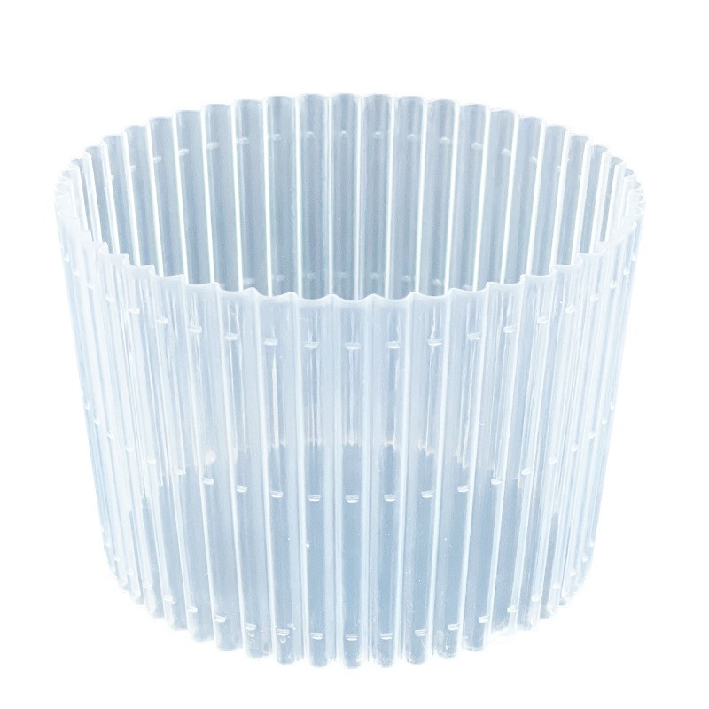 90口径塑料杯套奶茶杯套一次性防烫杯套防滑套500mRl700ml透明杯