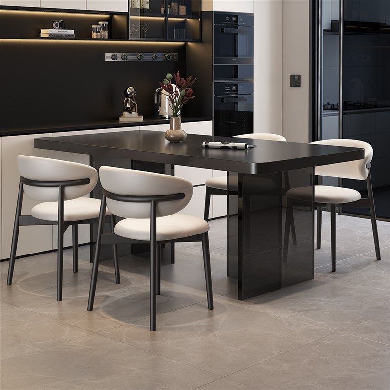悬浮款岩板餐桌椅25年新款小户型家用现代简约高级感亚克力饭桌子,住宅家具,岩板餐桌,淘宝优惠券,粉丝福利购,淘宝优惠卷